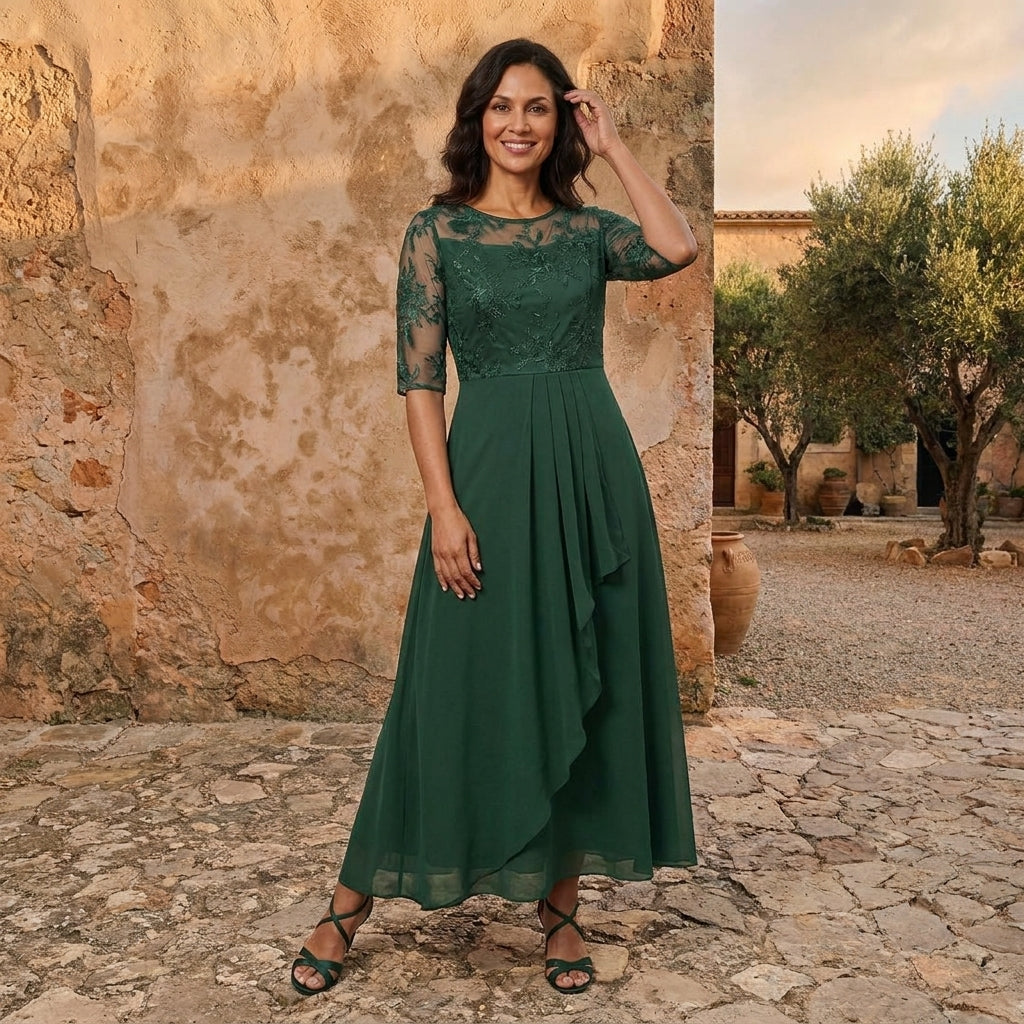 Adriana | Vestido de gasa elegante
