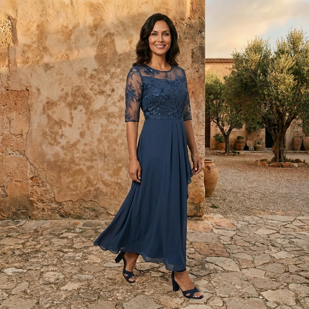 Adriana | Vestido de gasa elegante