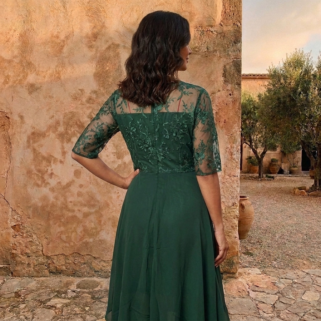 Adriana | Vestido de gasa elegante