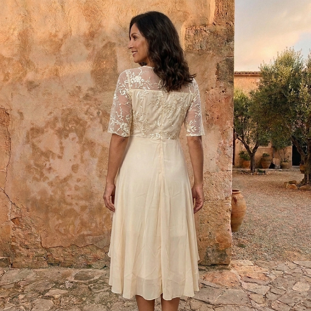 Adriana | Vestido de gasa elegante